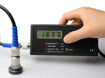 Portable Vibration Tester True RMS Pengukuran Mengukur Kecepatan Getaran, Pemindahan