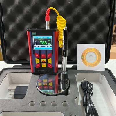 Warna Lcd Baterai Isi Ulang Portable Hardness Tester Bahan Disesuaikan Untuk Logam