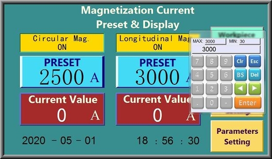 Mesin Inspeksi Partikel Magnetik HMP-4000DC AC DC Magnetizing 4000 Amp