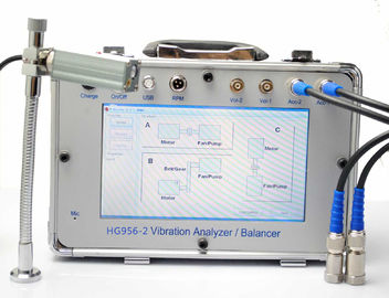HG956-2 Vibration Analyzer / Balancer Vibration dan Noise Spectrum Analysis Multi-Parameter Bearing Fault Detection