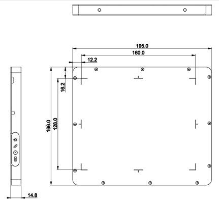 Sensor silikon amorf Detektor panel datar Ringan Cocok untuk deteksi energi tinggi 15MV