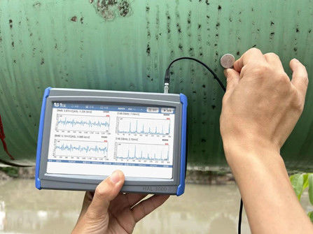 Analisis Spektrum FFT Tingkat Lanjut Detektor Kebocoran Katup Emisi Akustik Sinkron Ganda Saluran Dengan Gain Opsional