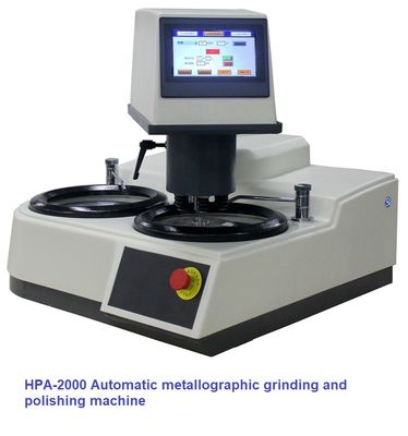 6 Sampel Plc Control Metallographic Grinding Dan Polishing Machine Single Disc Otomatis